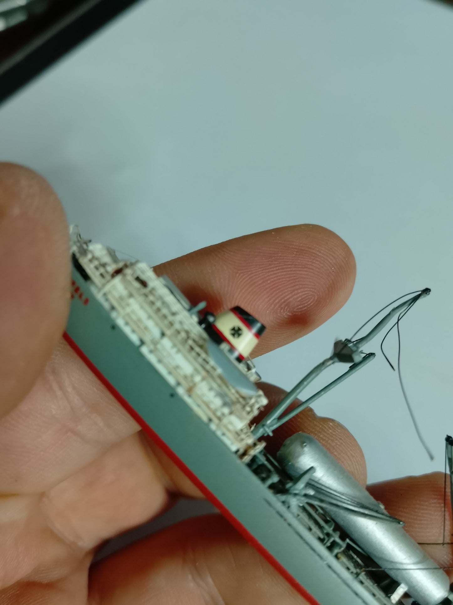 Carat 1:1250 080  waterline white metal 1962 Wildenfels German Freighter ship model loose nice rare