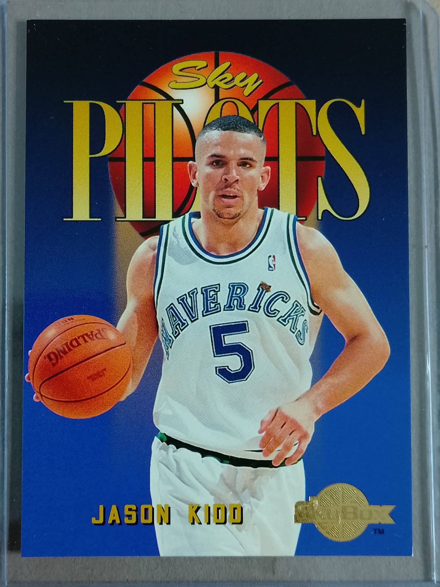 Jason Kidd 1995 Skybox Sky Pilots #343 NBA Basketball Dallas Mavericks very good