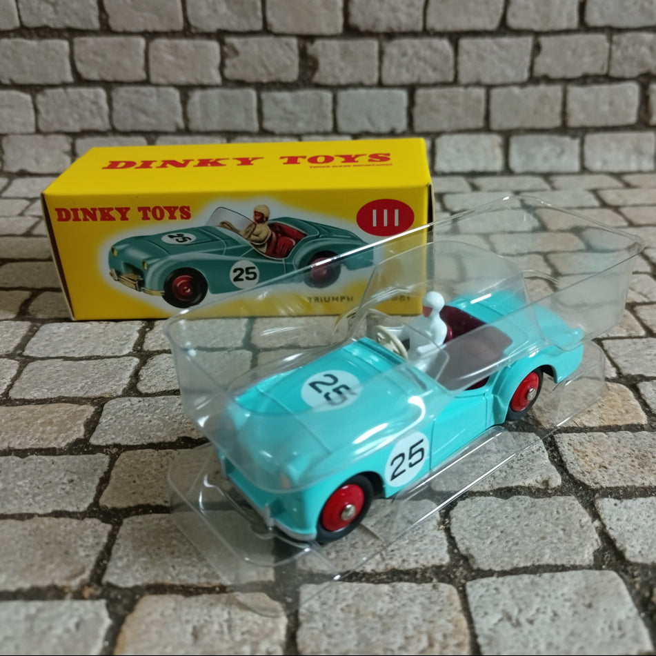 Dinky toys Atlas editions Norev collection #111 Triumph TR2 Sports diecast model excellent