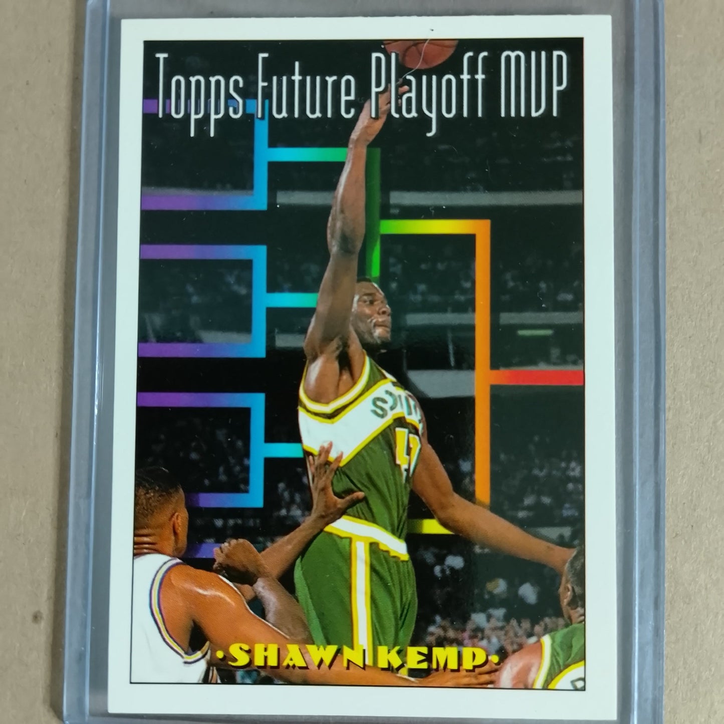 Shawn Kemp 1994 Topps future playoff MVP #202 NBA Basketball Seattle super sonics Excellent Sleeved