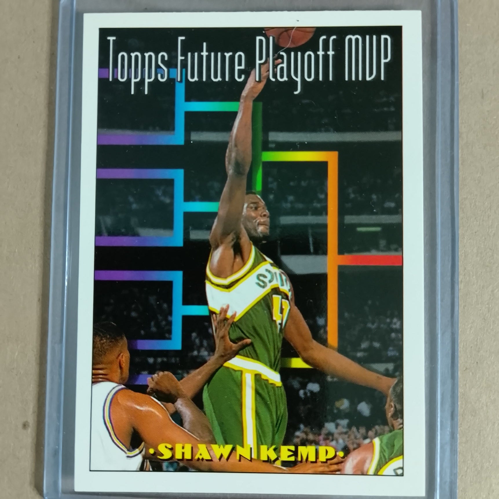 Shawn Kemp 1994 Topps future playoff MVP #202 NBA Basketball Seattle super sonics Excellent Sleeved