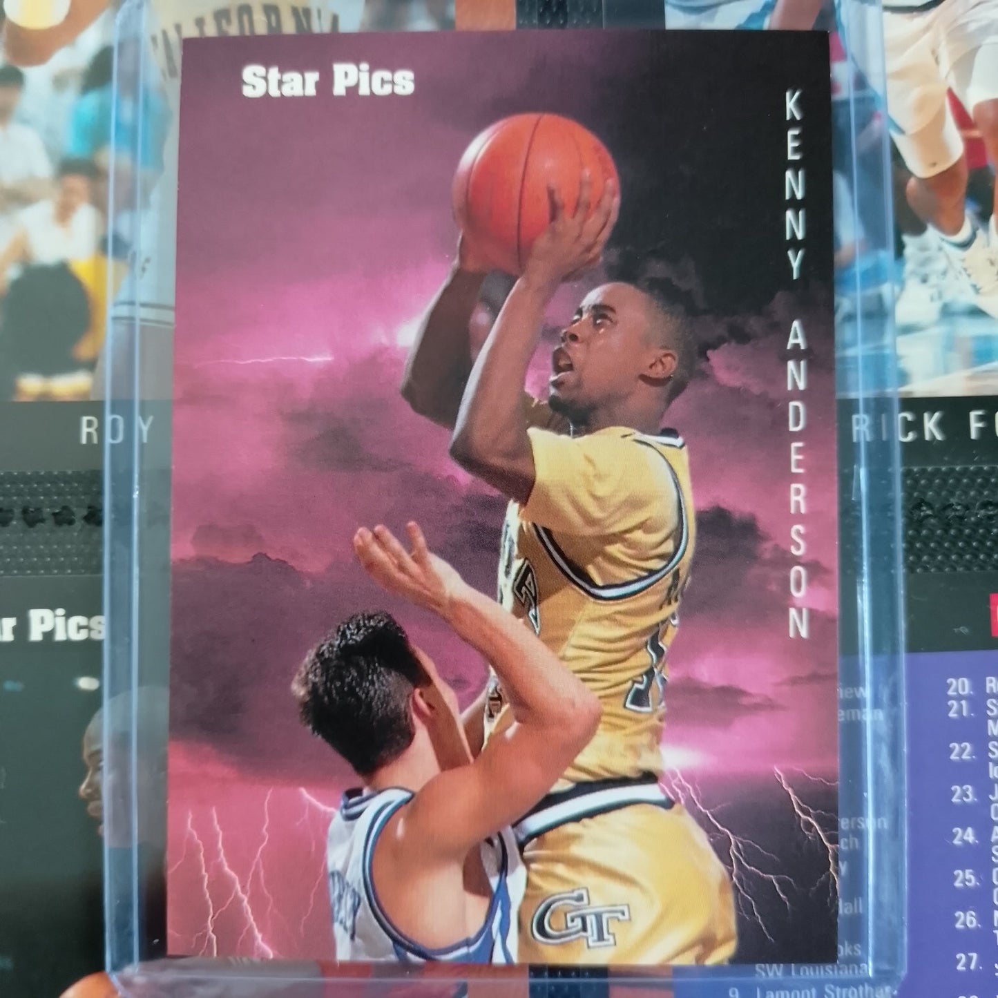 Kenny Anderson 1991 star pics  #70 NBA Basketball George tech colledge superb Sleeved