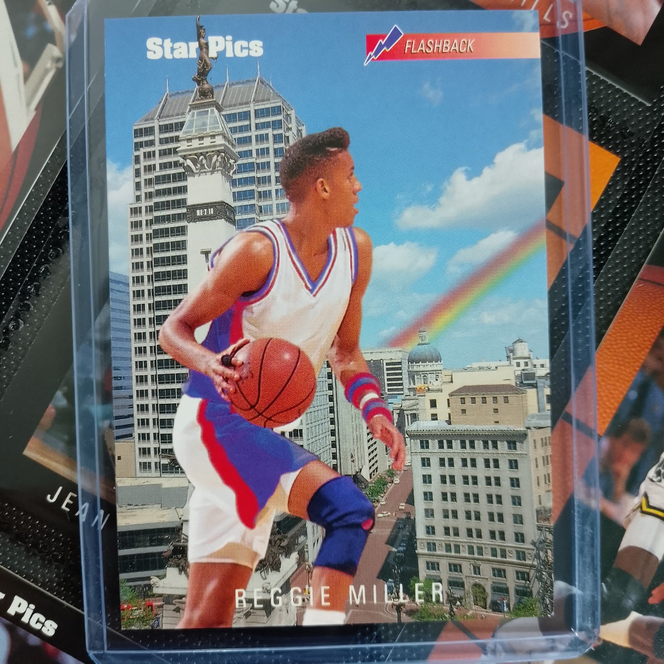 Reggie Miller  1991 star pics Flashback  #20 NBA Basketball UCLA superb Sleeved