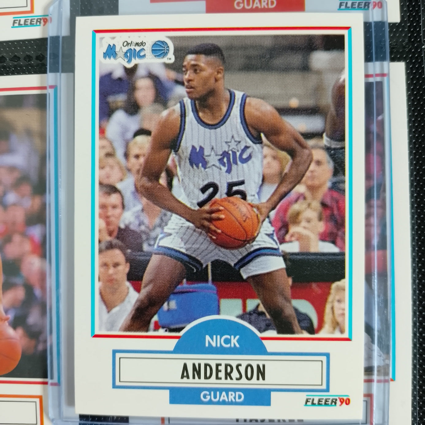  Nick Anderson 1990 Fleer 90 #132 NBA Basketball Orlando Magic superb Sleeved