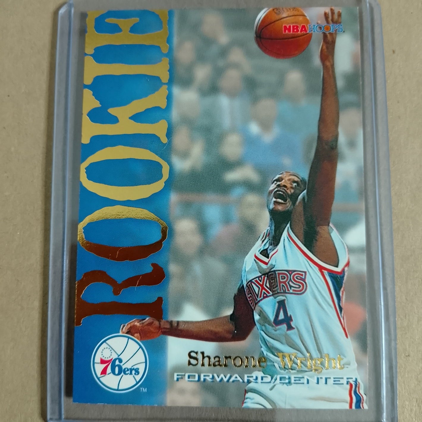 Sharone Wright 1995 Skybox NBA Hoops Rookie RC #361 NBA Philadelphia 76ers excellent