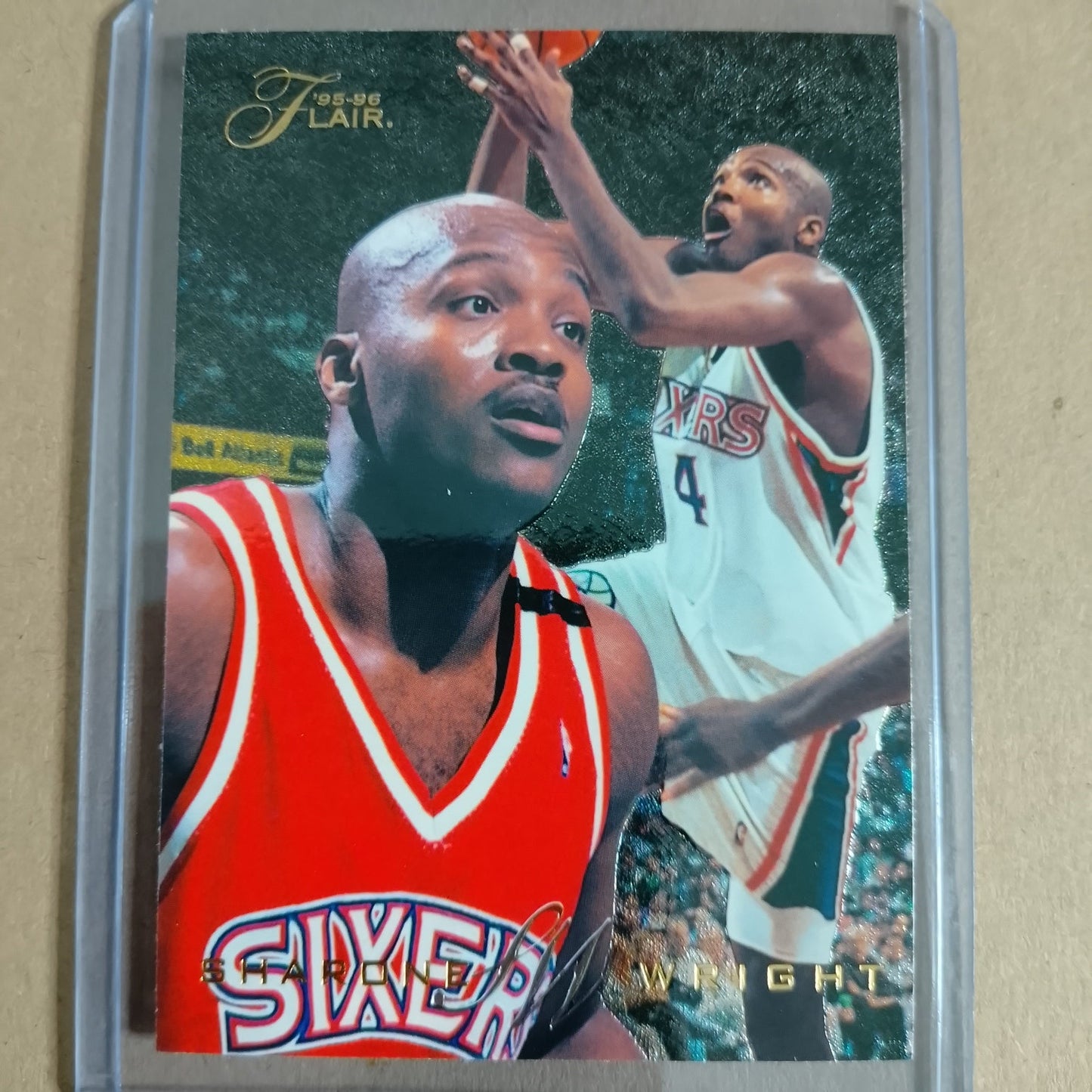 Sharone Wright 1995 Fleer Flair  #103 NBA Philadelphia 76ers excellent