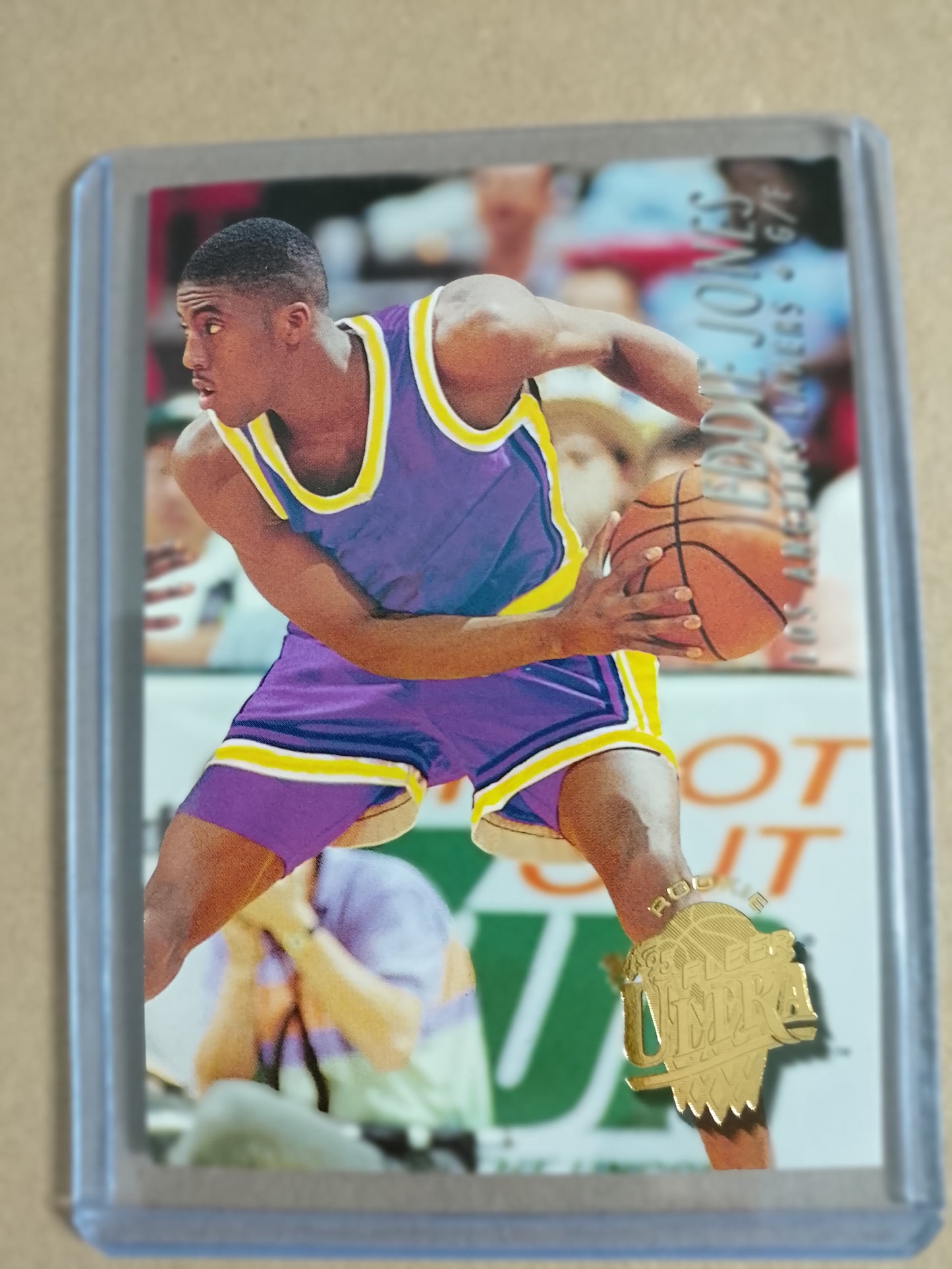 Eddie Jones 1994 Fleer Ultra 94-95 Rookie RC #87 NBA Basketball LA Lakers Excellent
