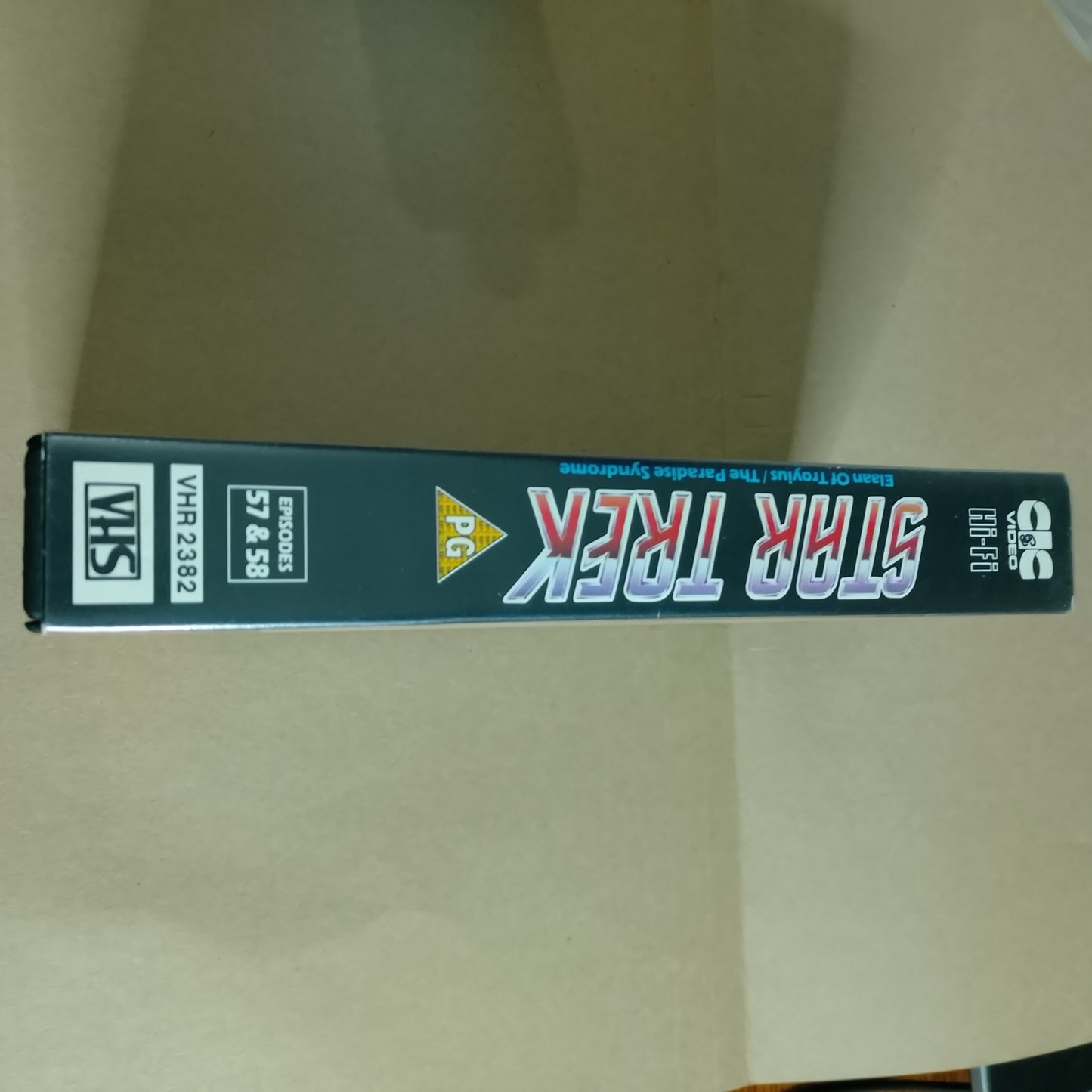 Star Trek CIC Video VHS Cassette episodes 57 & 58 Elaan of Troyius retro film TV PG