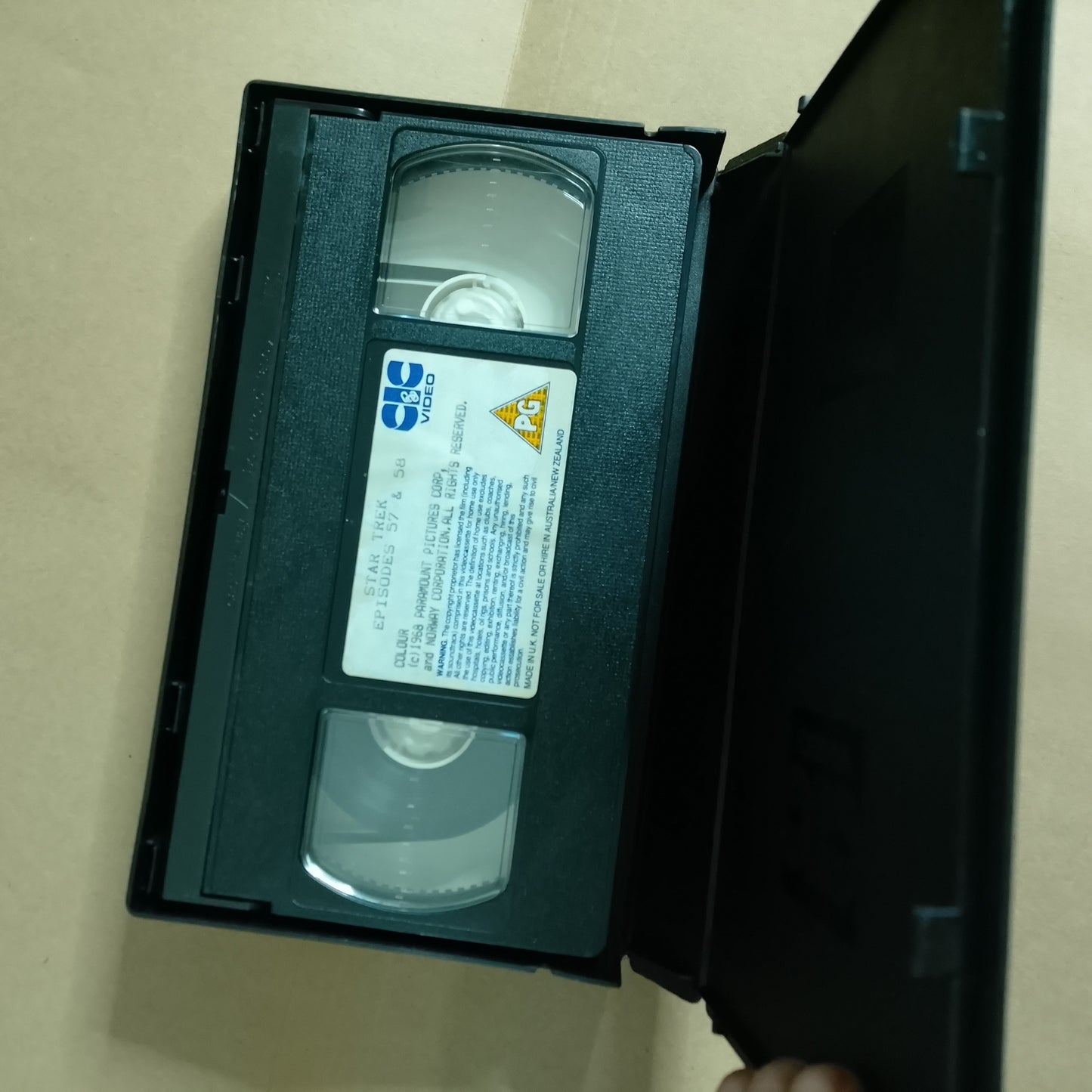 Star Trek CIC Video VHS Cassette episodes 57 & 58 Elaan of Troyius retro film TV PG