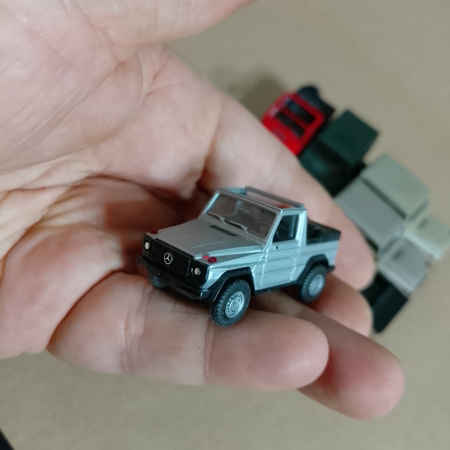 Herpa 1:87 Mercedes collection of SWB G-Wagon 4x4 vehicles inc cabriolet nice loose
