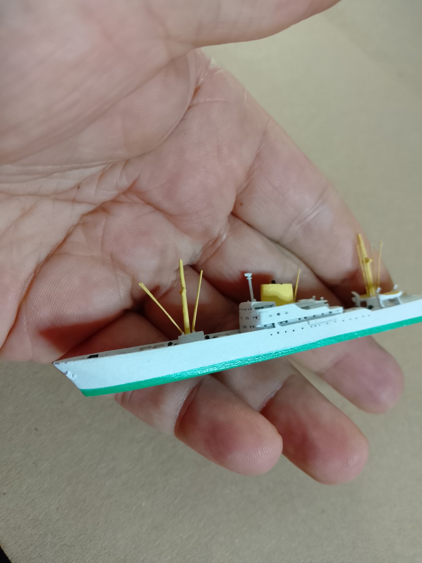 CM-Miniaturen CM-KR 250 1:1250 Waterline Pentilikon ship model vgc loose