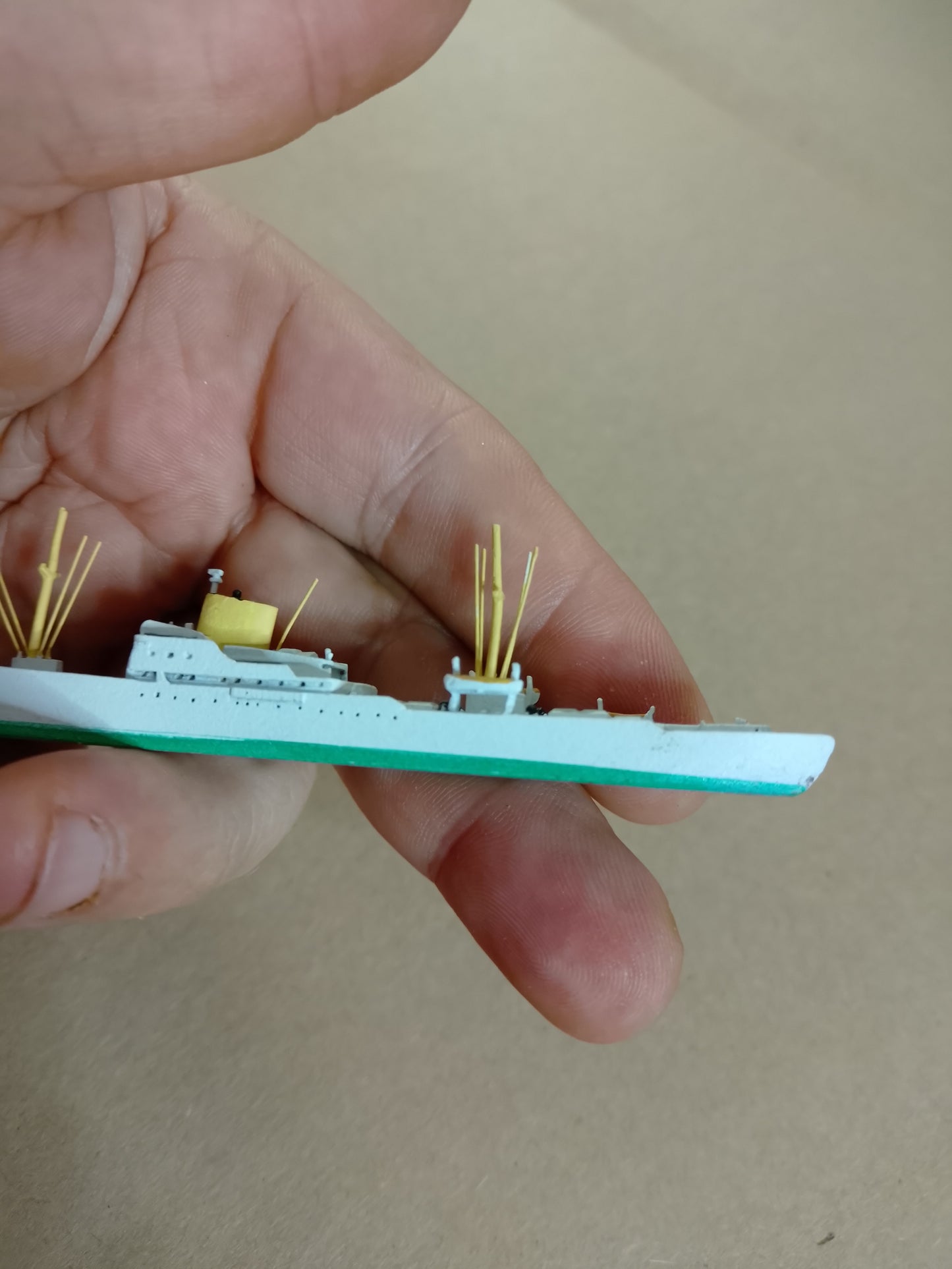 CM-Miniaturen CM-KR 250 1:1250 Waterline Pentilikon ship model vgc loose