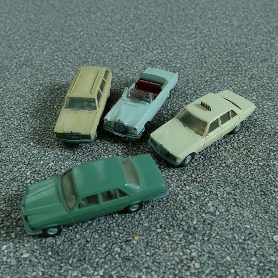 Wiking 1:87 classic Mercedes collection of vehicles 250 240 450se etc nice loose lot