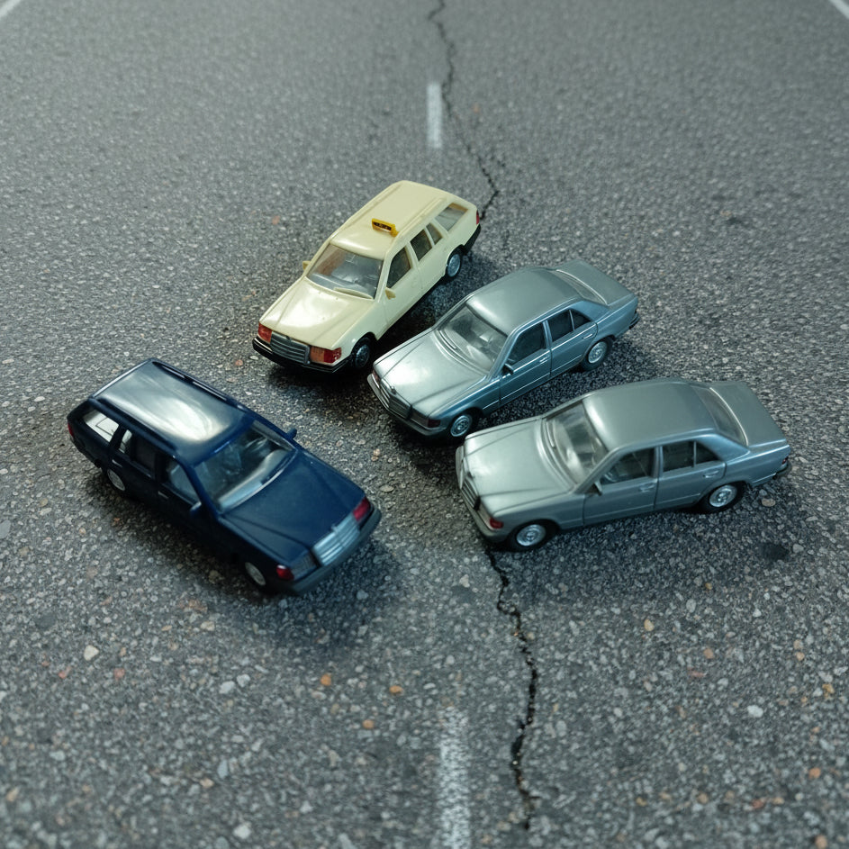 Wiking 1:87 classic Mercedes 190e 230 te estate cars vehicles nice loose lot x4