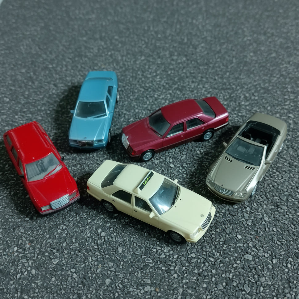 Herpa 1:87 90's Mercedes 300 series 300te E320 + SL CLASS cars x5 loose vgc