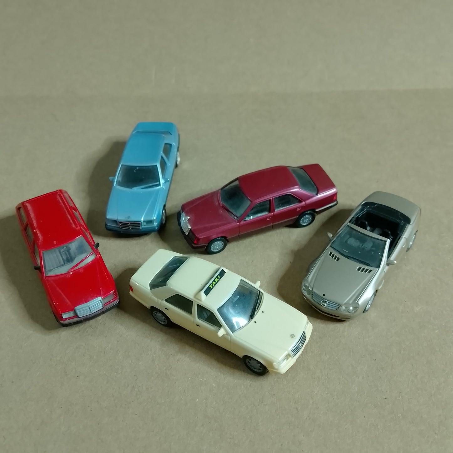 Herpa 1:87 90's Mercedes 300 series 300te E320 + SL CLASS cars x5 loose vgc