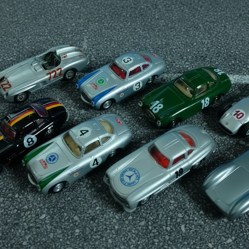 western schuco wiking etc 1:87 various Classic mercedes sports racing cars  loose nice