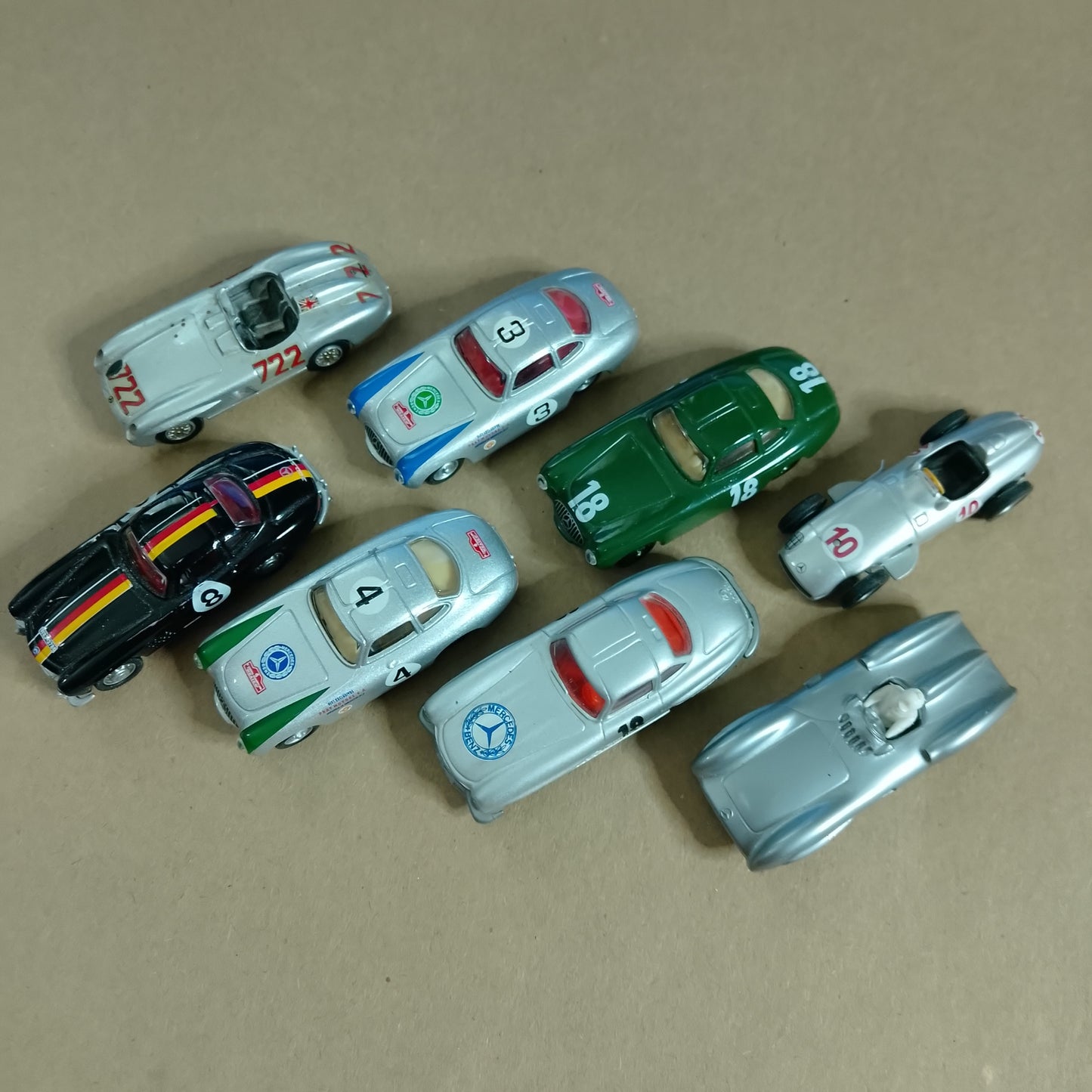 western schuco wiking etc 1:87 various Classic mercedes sports racing cars  loose nice