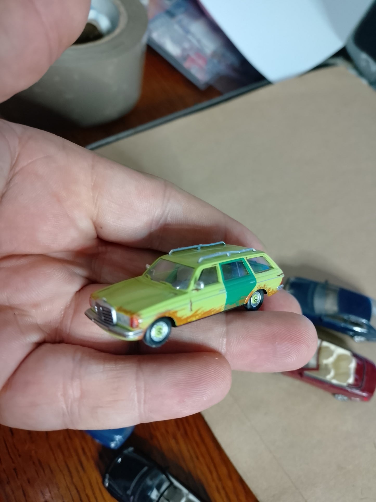 Busch 1:87 Mercedes w123 + newer models cars x5 loose vgc detailed plastic