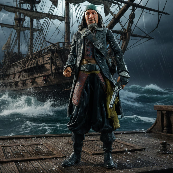 Neca Pirates of the Carribbean Captain Barbosa6 inch action figure loose nice rare toy