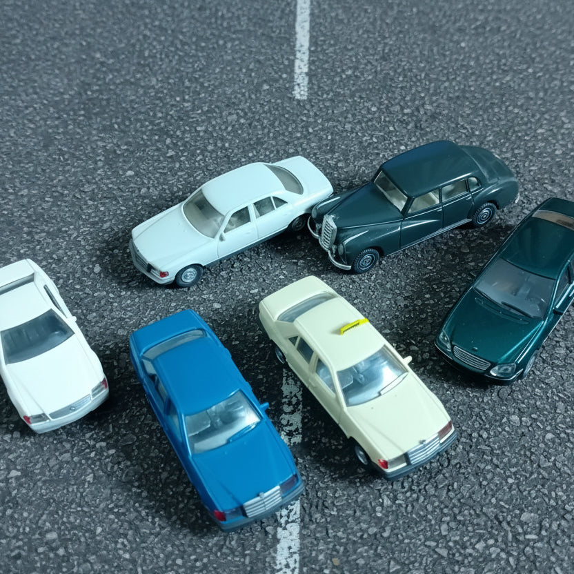Wiking 1:87 Mercedes cars Mostly 90's x5 loose vgc detailed plastic