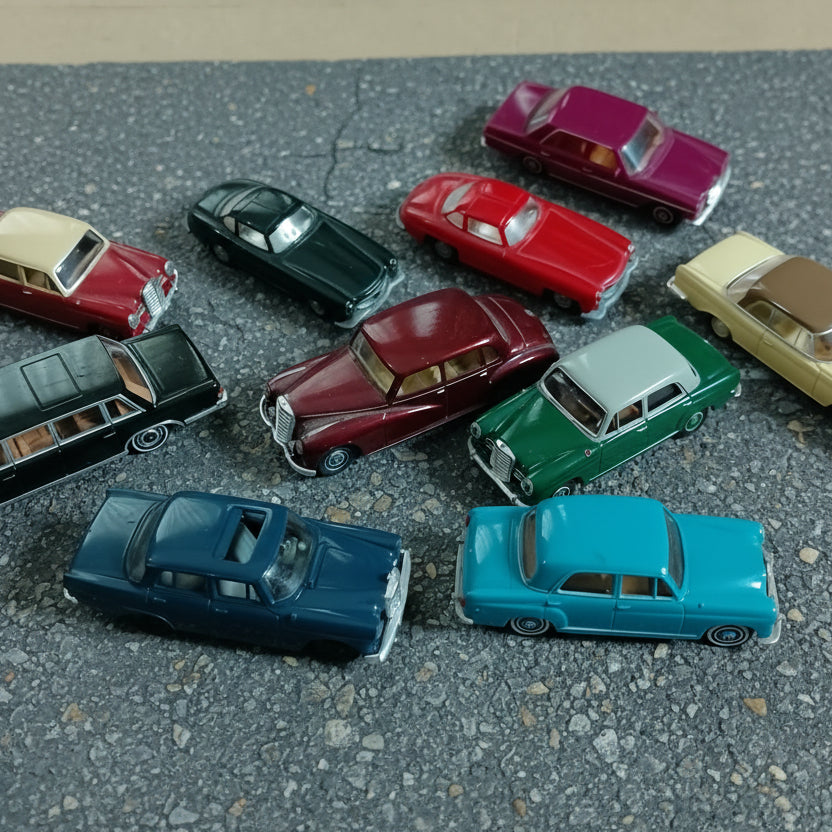 Brekina praline etc 10x 1:87 Classic Mercedes cars nice loose lot detailed plastic 