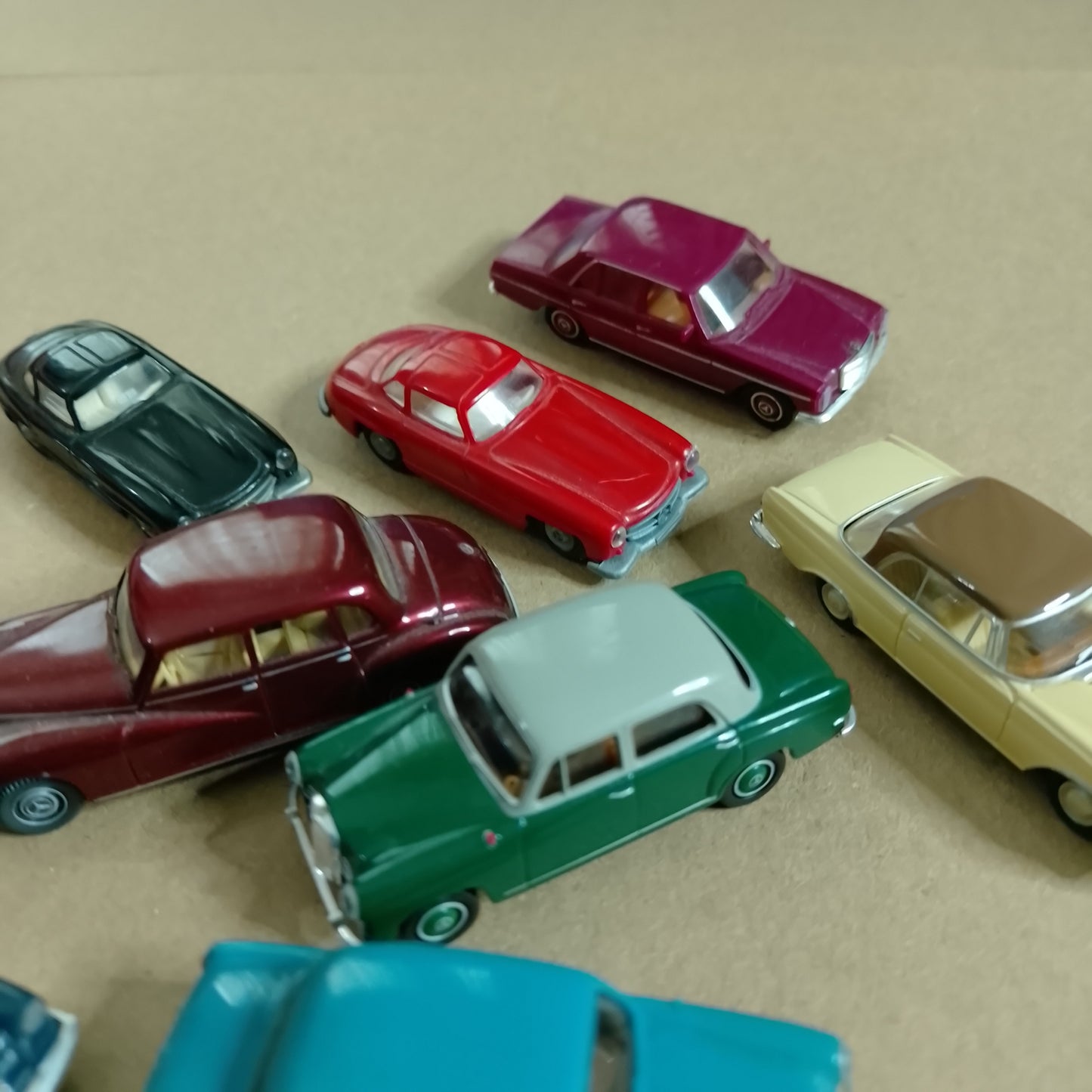 Brekina praline etc 10x 1:87 Classic Mercedes cars nice loose lot detailed plastic