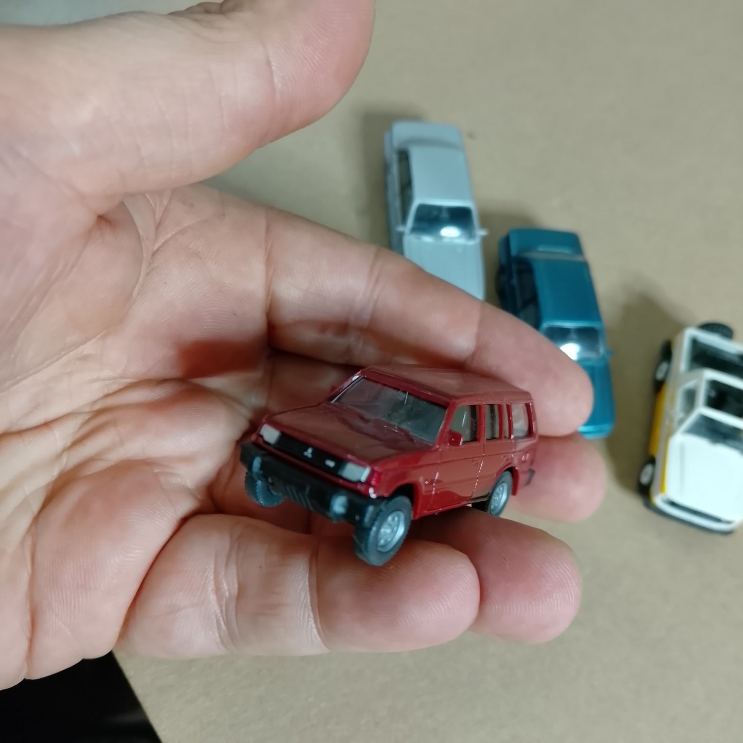 Wiking Rietz 1:87 detailed plastic small Mitsubishi 90's road cars 4x4's loose nice