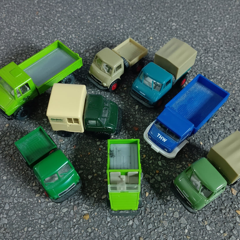 Wiling Brekina etc 1:87 Mercedes Commercial vehicles unimog etc bundle x8