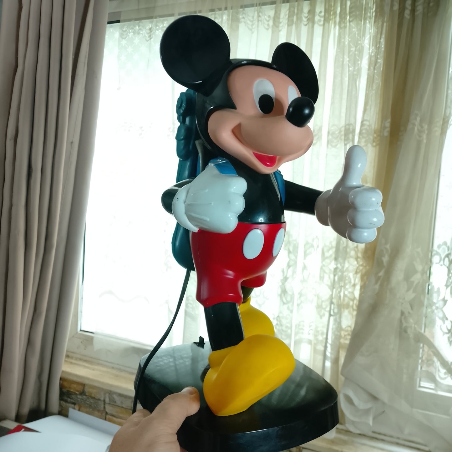 Retro late 80's Tyco Disney Mickey Mouse home landline phone nice example