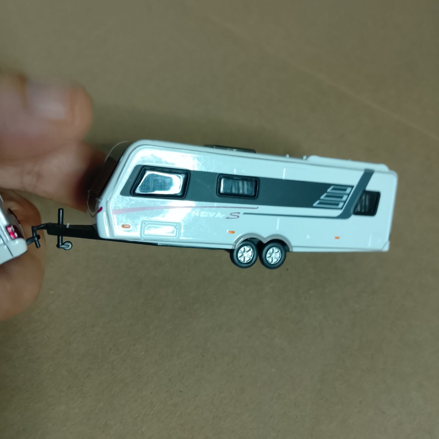 Schuco 1:87 Hymer b class motorhome + nova-s caravan very rare diecast loose models