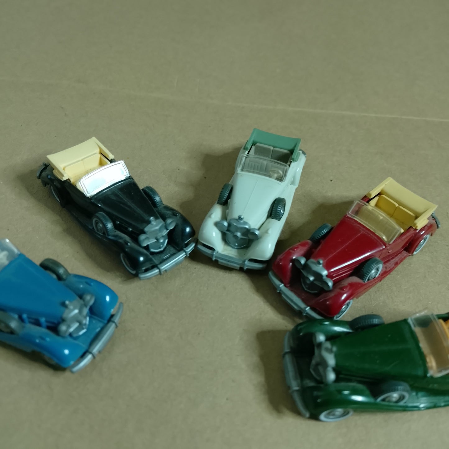 Wiking 1:87 collection of Mercedes 540k vintage sports cars x5 plastic models vgc