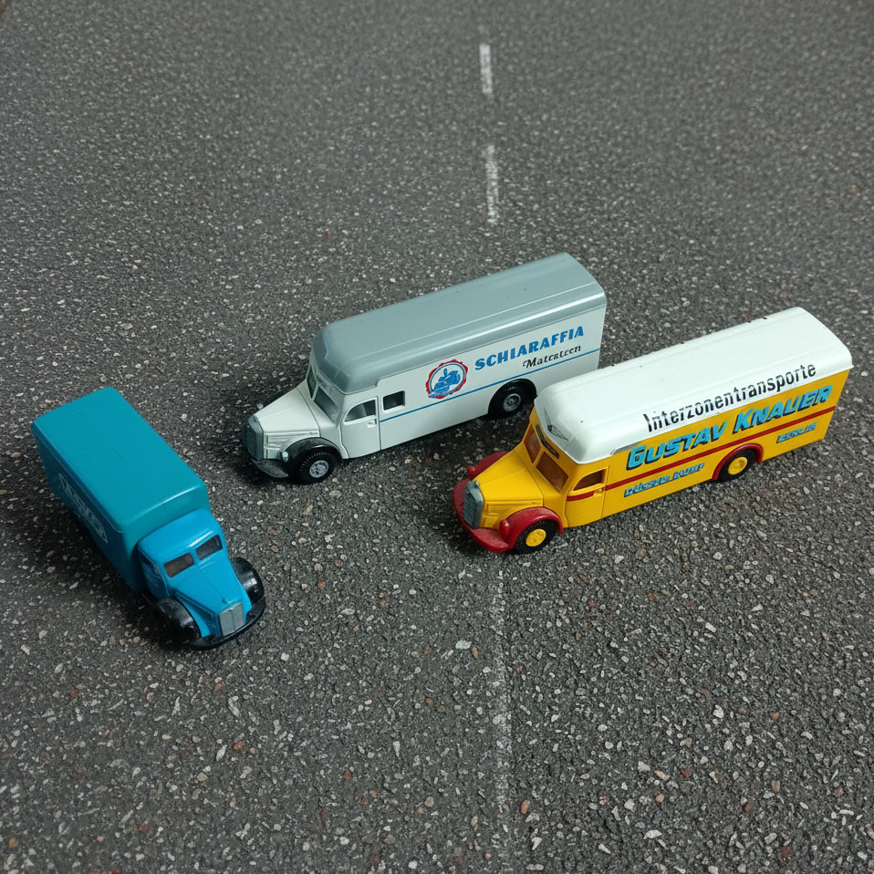 Wiking 1:87 vintage mercedes trucks lorries vans  loose detailed plastic German models