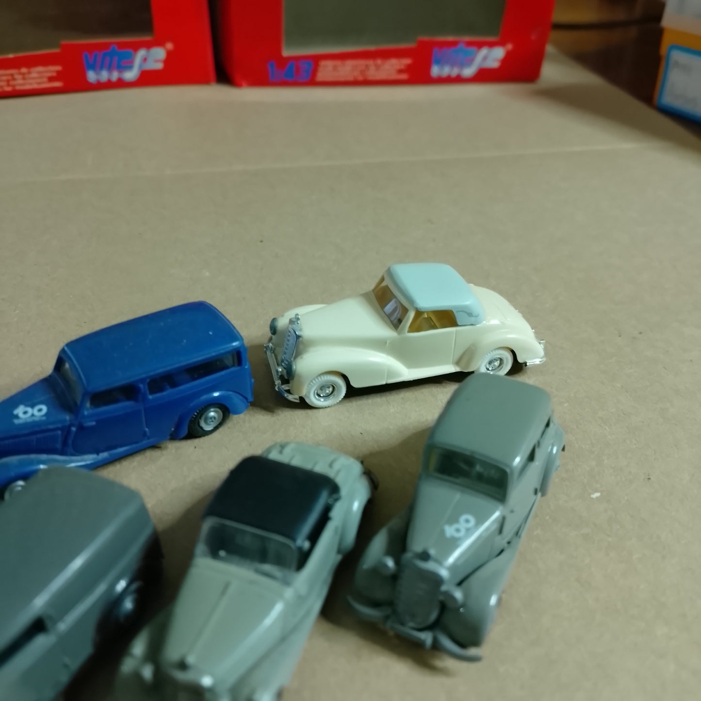 Praline 1:87 collection of Mercedes vintage classic cars x5 plastic models vgc