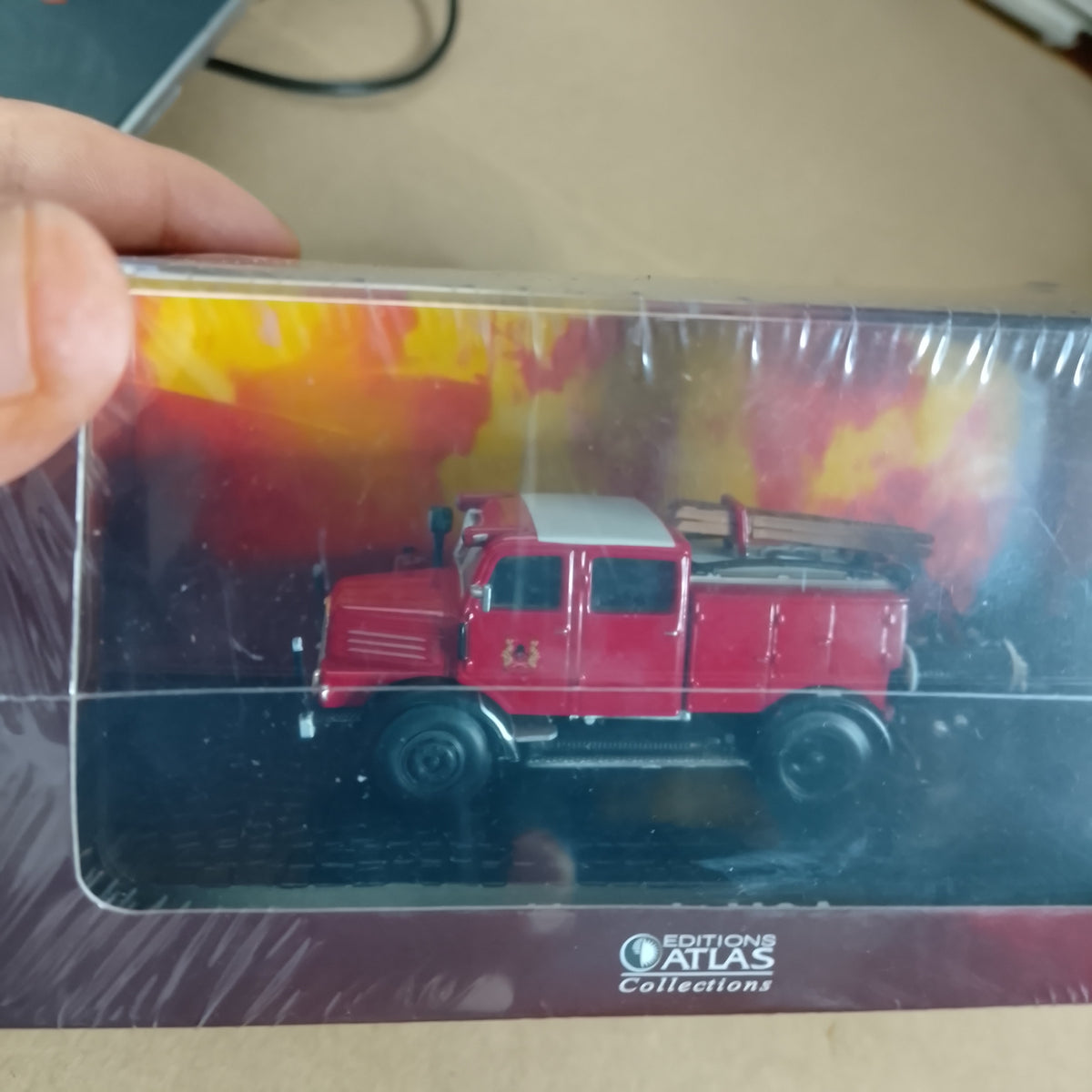 Atlas editions 1:76 Horch H3A classic fire engine diecast model perfect boxed