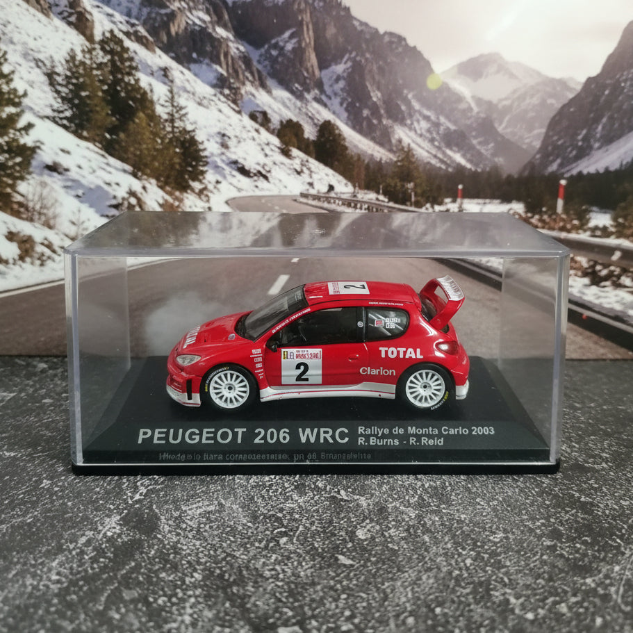 Deagostini Ixo 1:43 Peugeot 206 WRC 2003 richard burns perfect boxed diecast model