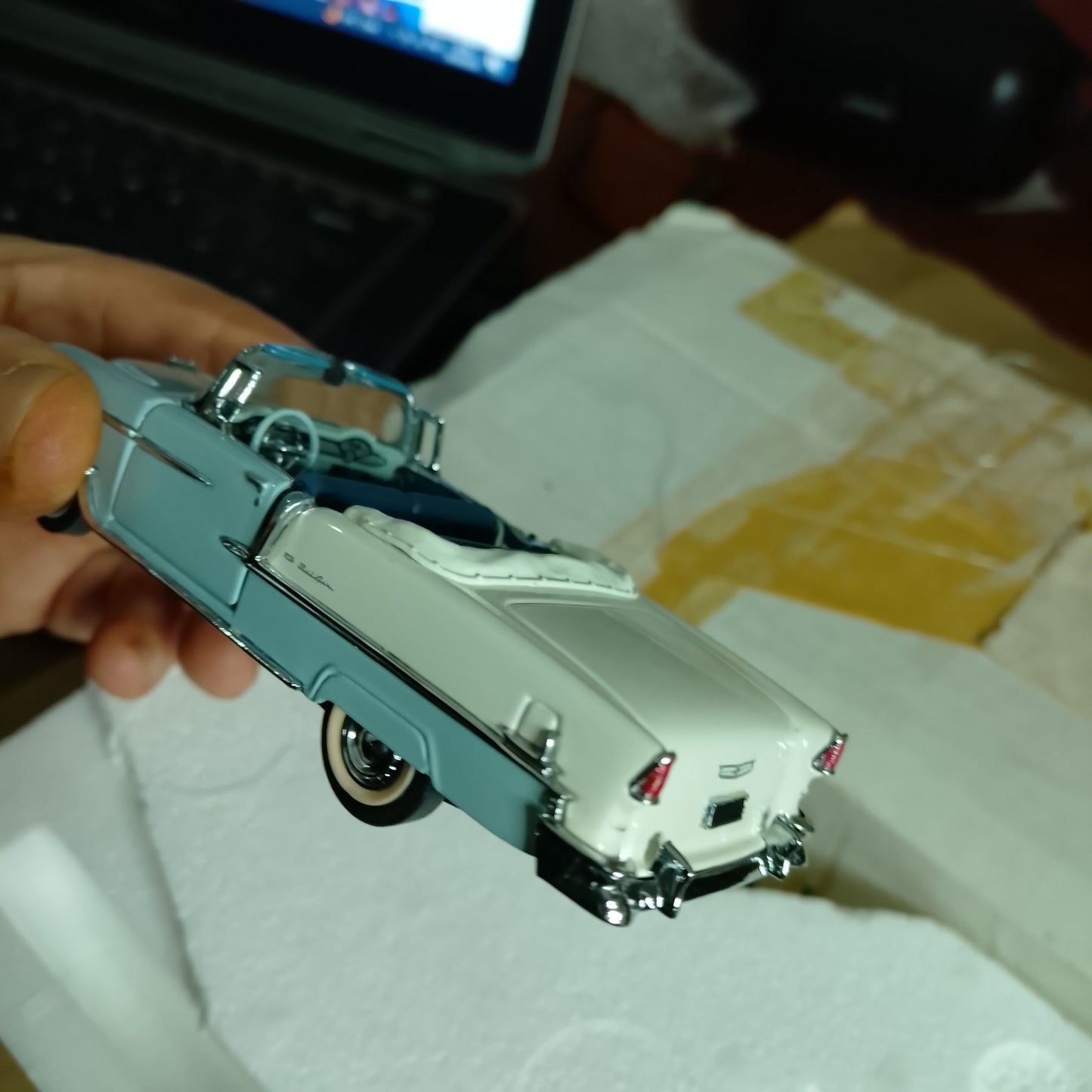 Franklin mint cars of the fifties 1955 Chevrolet Bel Air 1:43 diecast excellent has box
