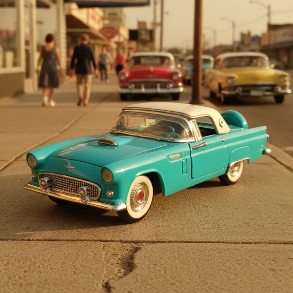 Franklin mint cars of the fifties 1953 Ford Thunderbird 1:43 diecast excellent has box