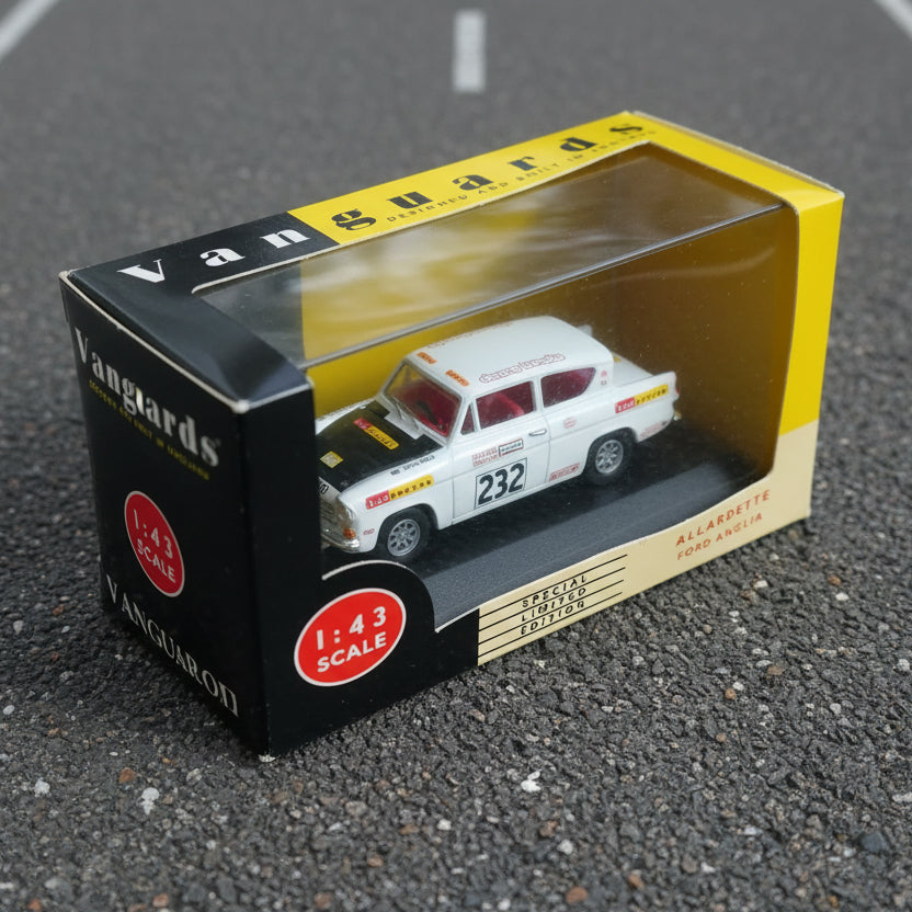 Vanguards LLedo 1:43 Ford Anglia Allardette rally racing car VA1007 BOXED Diecast model