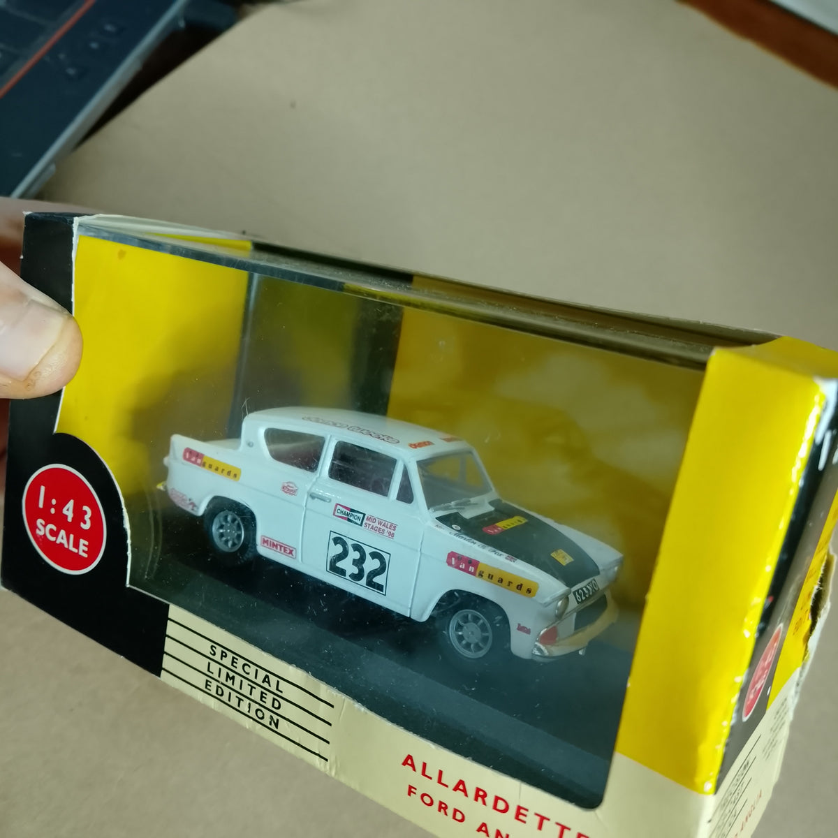 Vanguards LLedo 1:43 Ford Anglia Allardette rally racing car VA1007 BOXED Diecast model