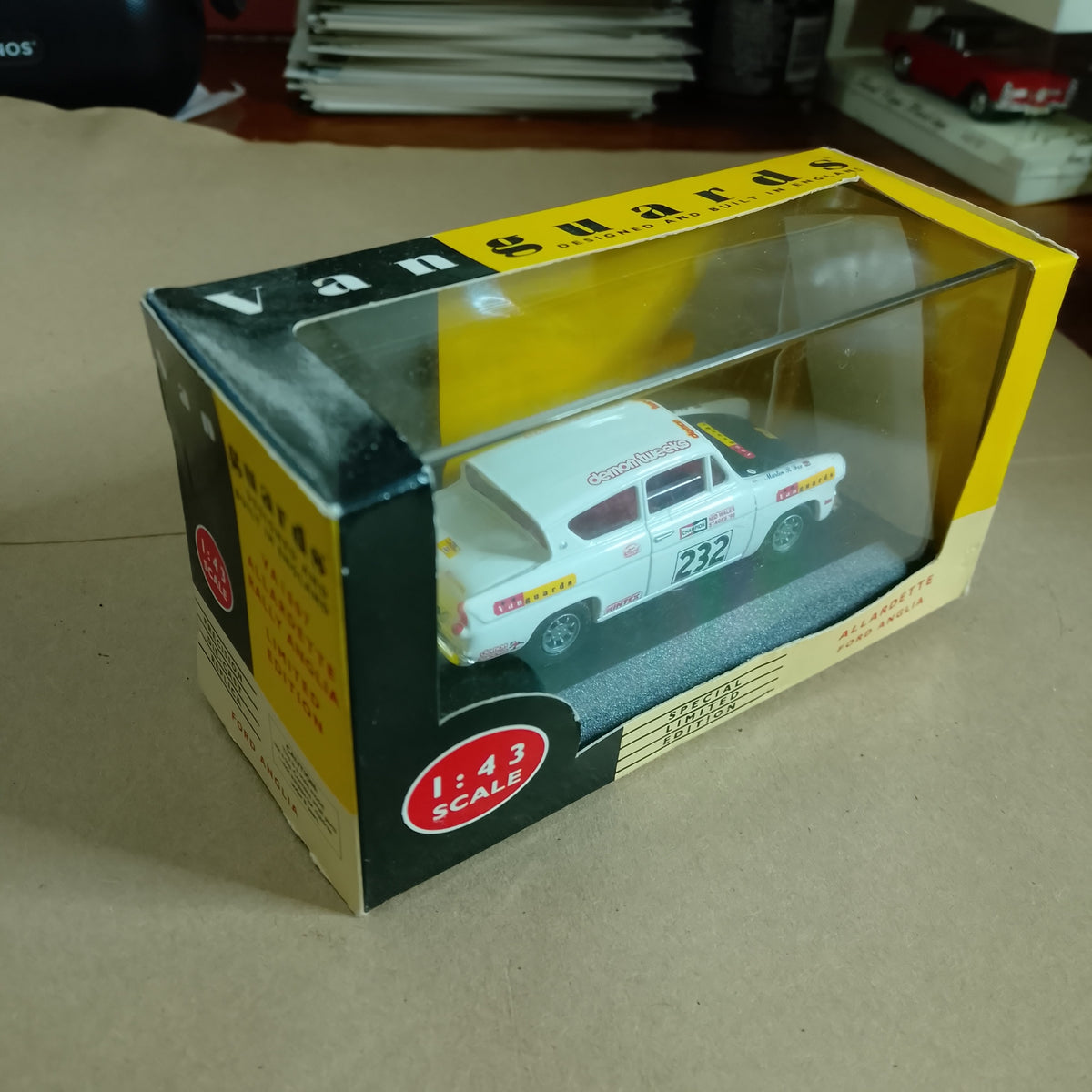 Vanguards LLedo 1:43 Ford Anglia Allardette rally racing car VA1007 BOXED Diecast model