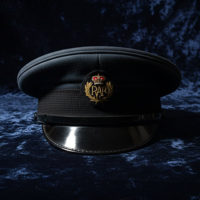 RAF Airmens No 1 Dress Cap Peaked Cap Parade Dress Uniform Hat Size small VGC