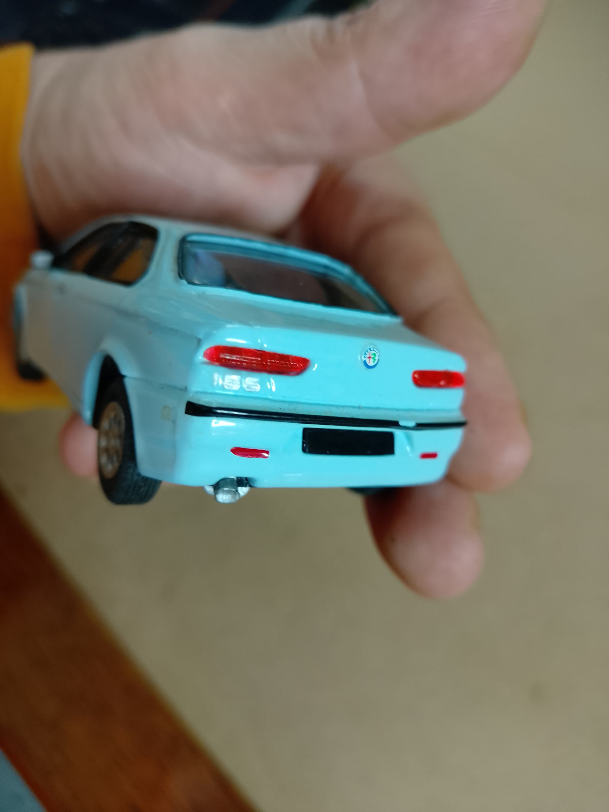 code 3 custom built Burago 1:43 Alfa Romeo 156 extra detail white metal wheels loose vgc