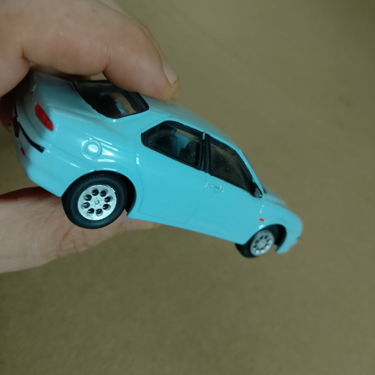 code 3 custom built Burago 1:43 Alfa Romeo 156 extra detail white metal wheels loose vgc