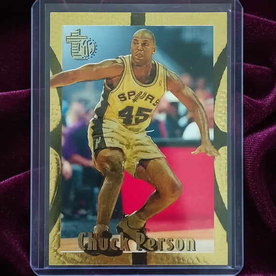 Chuck person 1995 Topps Gold embossed #87 San Antonio Spurs fair/good sleeved