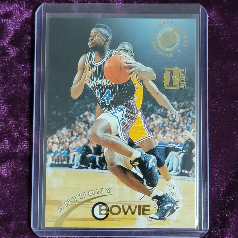 Anthony Bowie 1995 Topps stadium club 1st day issue #213 Orlando Magic NBA VGC 