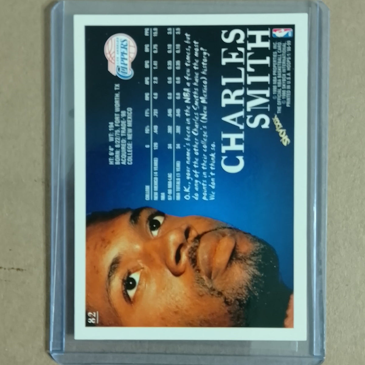 Charles Smith 1998 Skybox NBA Hoops #82 los angeles clippers NBA Basketball card VGC
