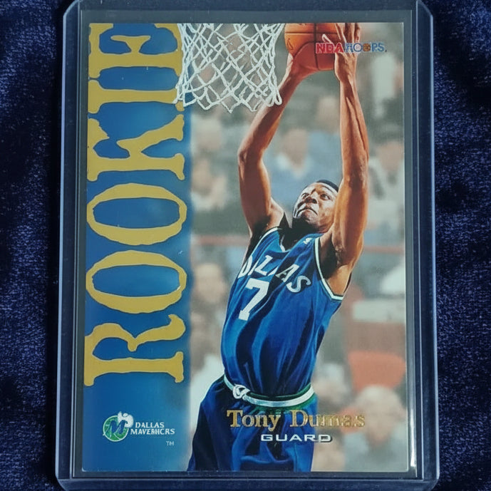 
Tony Dumas 1995 Skybox NBA Hoops Rookie #316 Dallas Mavericks Basketball good + sleeved
