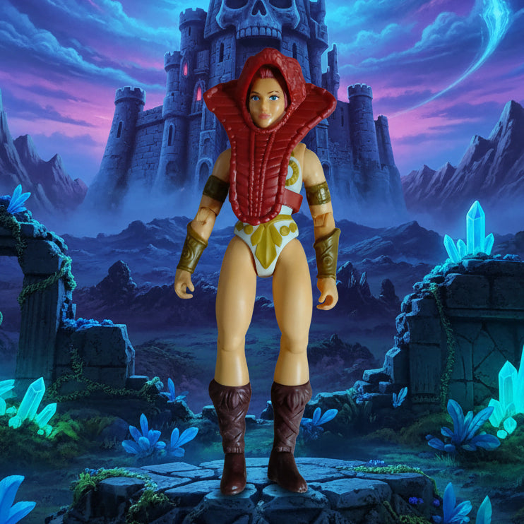 Masters of the Universe 2000 Origins Teela action figure loose vgc