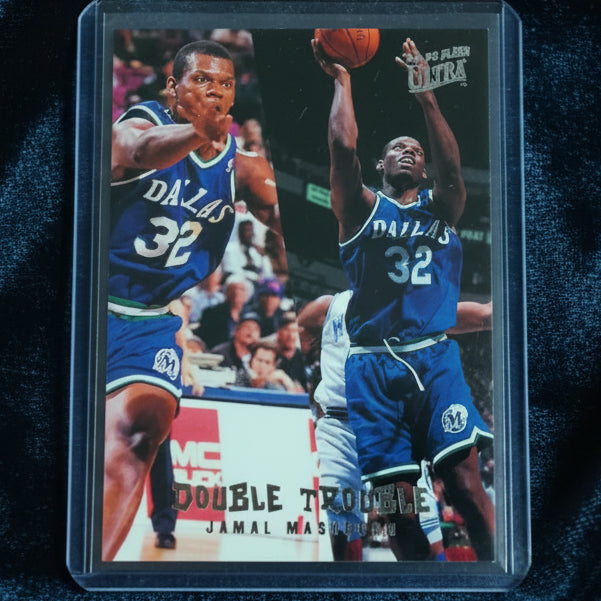 Jamal Mashburn 1994 Fleer Ultra 94-95 Double Trouble 4 of 10 NBA Basketball Dallas Mavericks good +